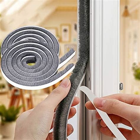 Self Adhesive Brush Weather Stripping High Density Felt Door Brush Strip For Sliding Sash Door