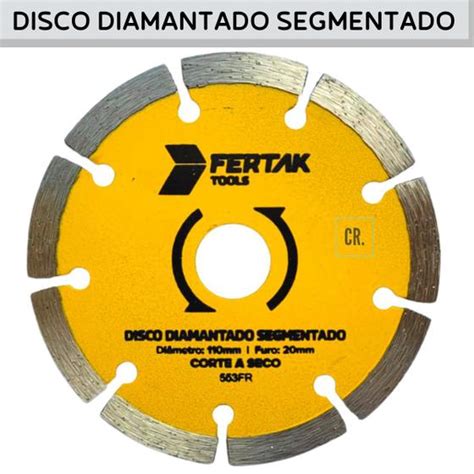 Disco Diamantado Segmentado Fertak Tools Disco De Corte Para