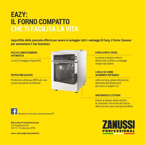 Novitet iz Zanussi Professional Noleggio Eazy pečnica – Frigomec.hr