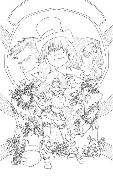 JLA RWBY 03 Cover By Meghan Hetrick