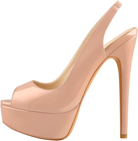 Nude Peep Toe Platform Store Bellvalefarms