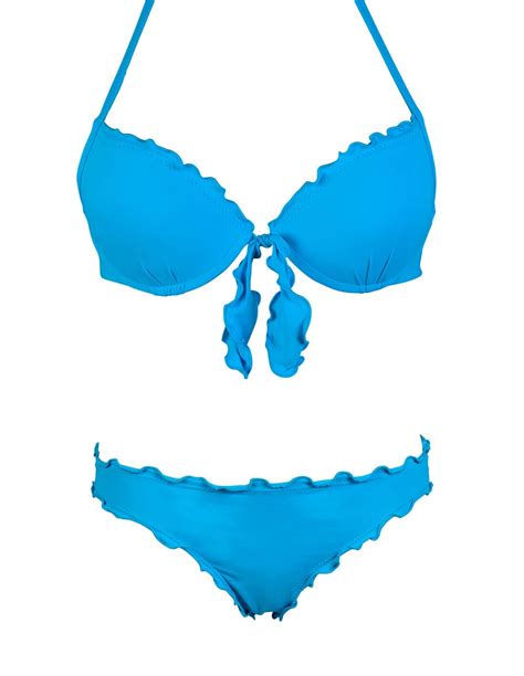 Bikini Super Push Up Frou Frou Con Giada O Antigua Azzurro Cielo