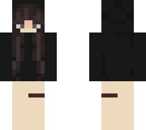 Black Hoodie Girl | Minecraft Skin