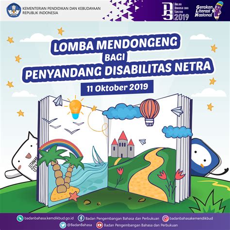 Lomba Mendongeng Bagi Penyandang Disabilitas Netra Badan Pengembangan