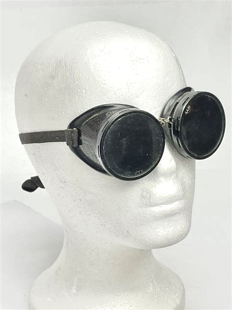 Vintage Willson Welding Goggles Glasses Steampunk Usa Ebay