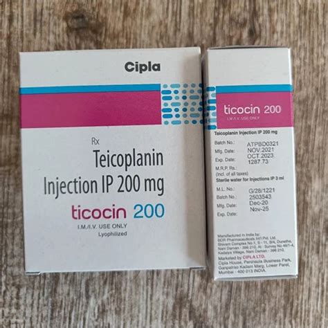 Ticocin 200 Mg Injection At Rs 580 Piece Pune ID 2850632496662