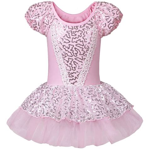 Baohulu Ballet Dress Tutu Leotards Good Quality Kids Girls Short Sleeve