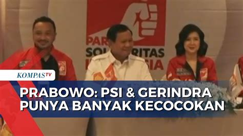 Bacapres Prabowo Kunjungi Kantor Dpp Psi Youtube