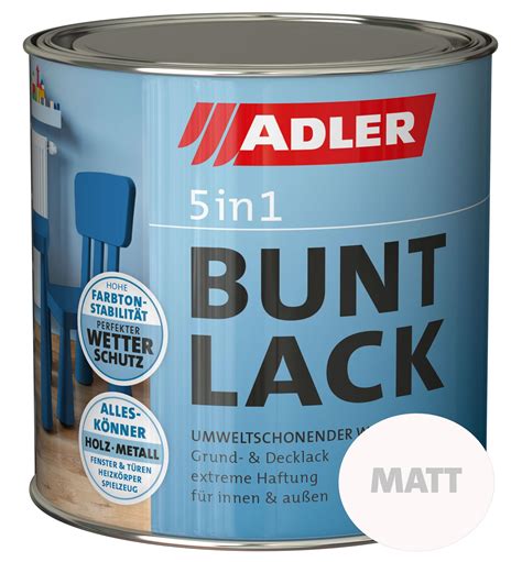 ADLER 5in1 Buntlack für Innen und Außen 125ml Wetterfester Lack und