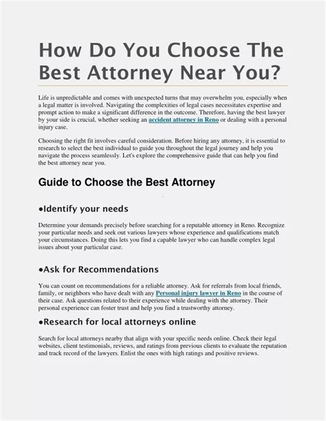 Ppt Identifying The Best Possible Attorney For You Powerpoint