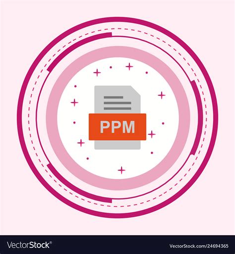 Ppm File Document Icon Royalty Free Vector Image