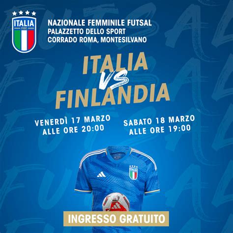 Futsal Femminile Italia Vs Finlandia Doppio Test Match Palaroma