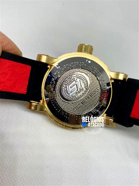 Comprar Rel Gio Invicta Yakuza Dourado Branco A Prova Dagua R