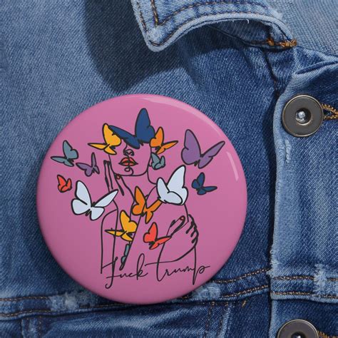 Subtle Fuck Trump Pin Buttons Individual Political Pins Feminist Pins Gifts For Her