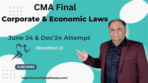 Cma Final Corporate And Economic Laws Marathon For June