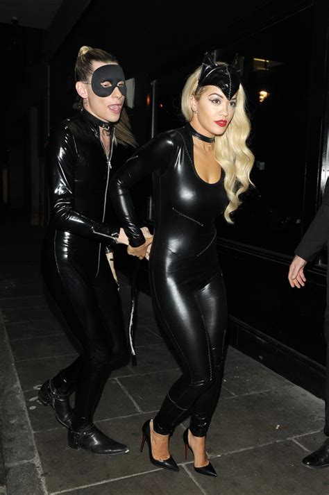 Rita Ora Showing Off Her Ass In A Catwoman Costume At Chikana Nightclub In Londo Porn Pictures