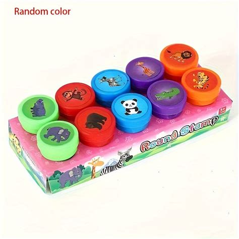 10pcs Assorted Stamps For Kids Self-ink Stamps – Olaless