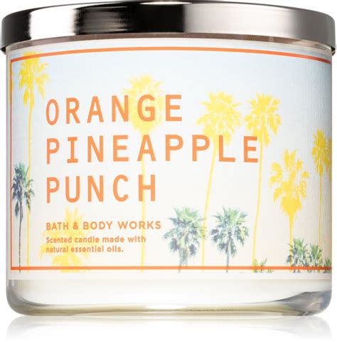 Bath Body Works Orange Pineapple Punch Scented Candle I Notino Co Uk