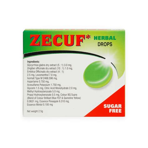 Zecuf Herbal Drops Sugar Free Herbal Vietphu Pharma