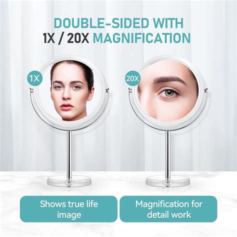 X Magnifying Makeup Mirror Double Sided X X Magnifying Mirror On