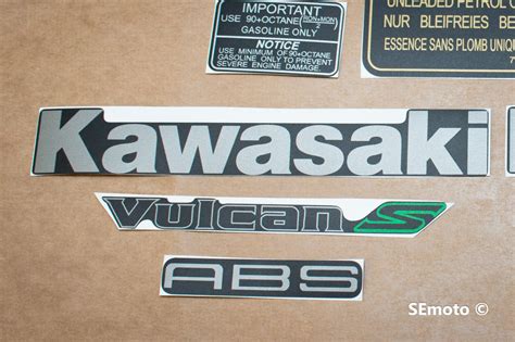 Set Stickers For Kawasaki Kawasaki En650 Vulcan S Complete Etsy