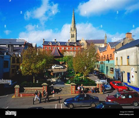 Donegal Town Co Donegal Ireland View Of Letterkenny Town Centre