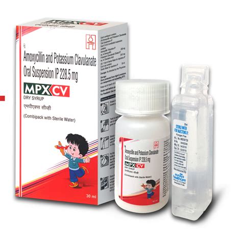 Mpx CV Infection Dry Syrup 30 Ml Bottle Price From Rs 32 03 Unit