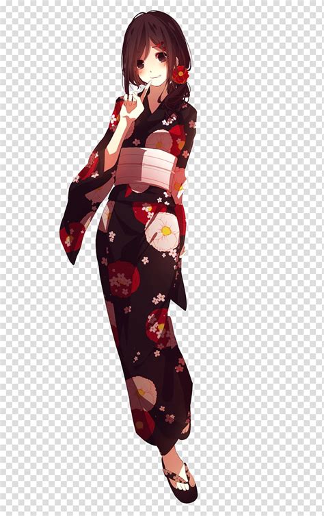 KagePro Ayano Tateyama Kimono Render Female Wearing Red And Pink