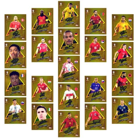 TOPPS UEFA EURO EM 2024 Sticker Star Player SP Mit Ohne Signature