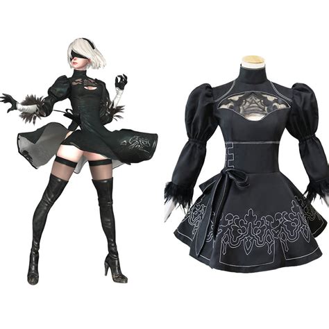 Nier Automata 2b Cosplay Costume Dress Outfits Halloween Carnival Su Coshduk