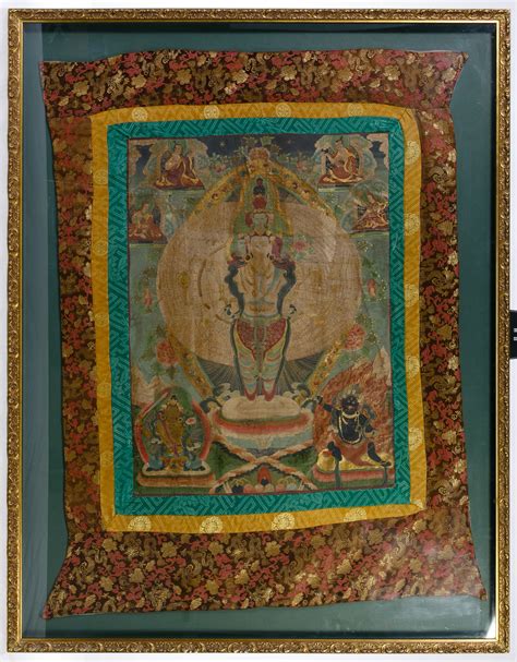 Buddhist Thangka Painting On Silk