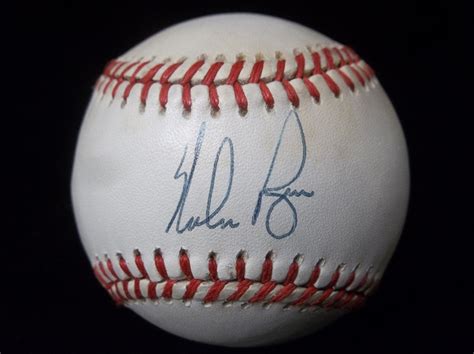 Lot Detail Autographed Nolan Ryan Official Mlb Bsbl