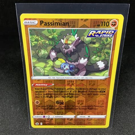 Pokemon TCG Singles Chilling Reign Rares Holo Reverse Passimian