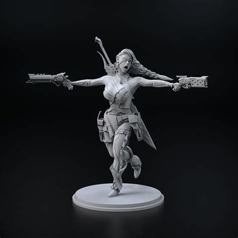 Samira League of legends Base skin 3D model 3D printable | CGTrader