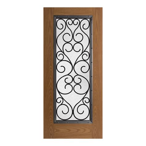 Blt X Belleville Oak Textured Door Full Lite With Iron Springs