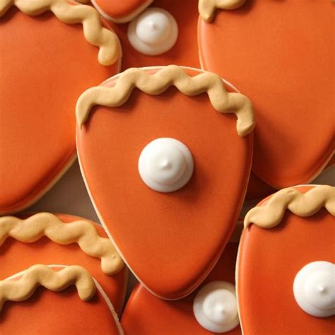 Simple Pie Slice Cookies Pumpkin Cookies Decorated Pumpkin Pie Cookies Halloween Sugar Cookies