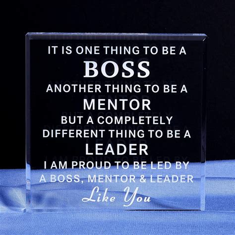 Amazon.com: Leader Mentor Appreciation Gifts for Boss Day Gifts Acrylic ...