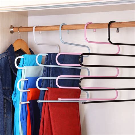 Urijk S Type Multi Function Pants Hanger Layers Hanging Clothing