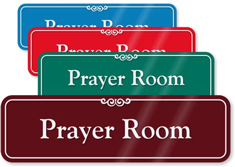 Prayer Room Signs - Church Office Door Signs at Best Price