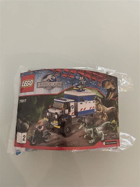 Lego Jurassic World 75917 Raptor Rampage No Box Instructions Ebay