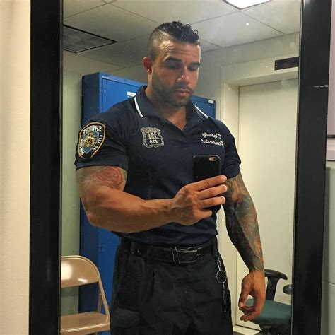 Muscular And Strong Police Officer Big Muscle Men Hot Cops Men In Uniform Muscular Men