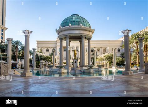 Pool of Caesars Palace Hotel and Casino - Las Vegas, Nevada, USA Stock ...