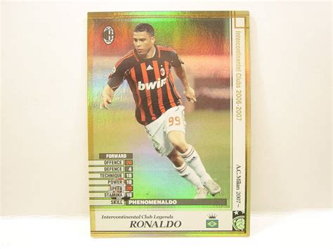 WCCF 2006 2007 LE ロナウド Ronaldo Luis Nazario 1976 Brazil AC Milan Italy