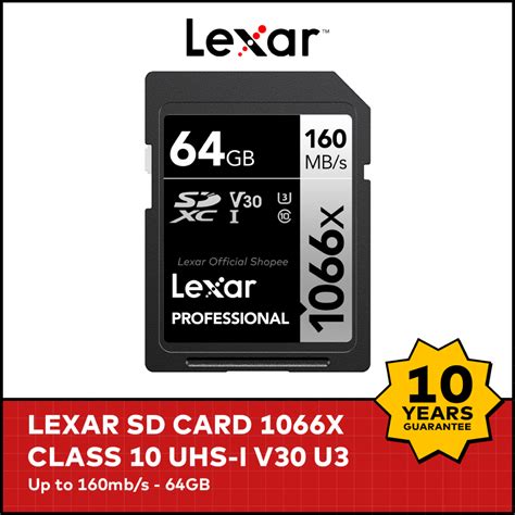 Jual Lexar Sdxc Professional X Uhs I U V Original Gb