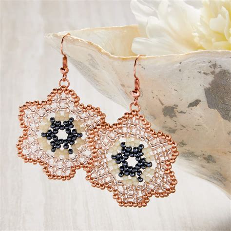 Flower Seed Bead Earrings Projects Michaels