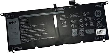 Amazon DELL DXGH8 Battery For Dell XPS 13 7390 9370 9380 Inspiron