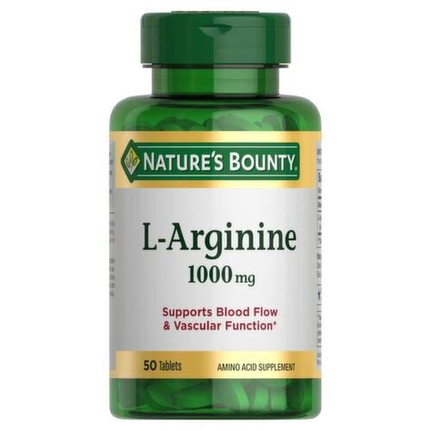 Nature S Bounty L Arginine Tablets Mg Count Shoprite