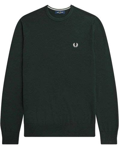 Green Fred Perry Knitwear For Men Lyst