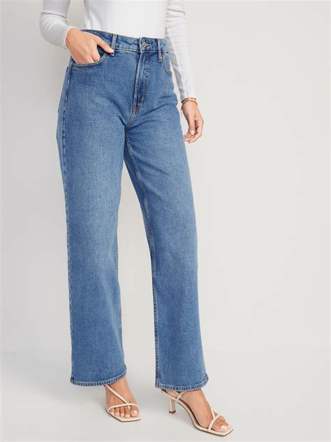 Jean Jambe Large Et Taille Tr S Haute Pour Femme Old Navy