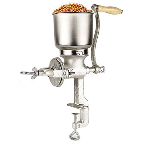 Manual Hand Grain Corn Cereal Flour Mill With Hopper Wheat Coffee Rice